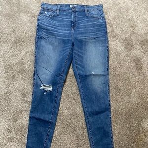 Madewell taller curvy high-rise drop hem jeans